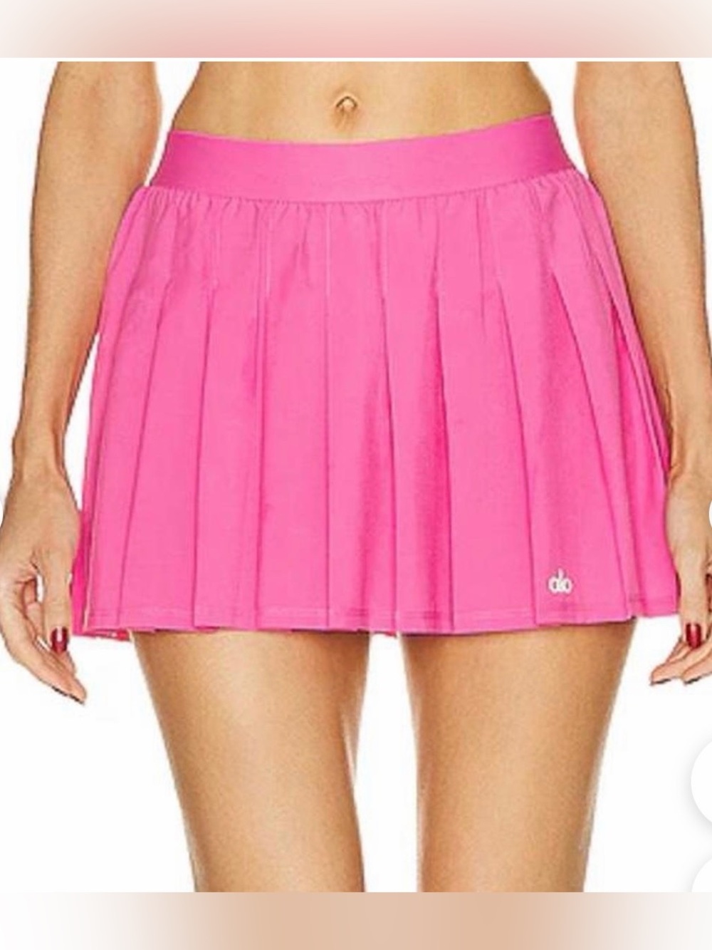 ALO Hot Pink Varsity Tennis Skirt